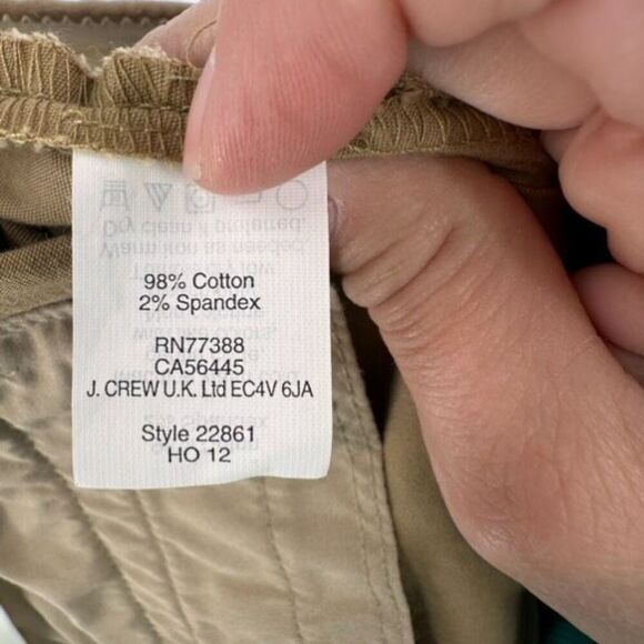 J. Crew women’s City Fit Broken-In Chino Bootcut Pants Size 10 Short Tan - Picture 6 of 11